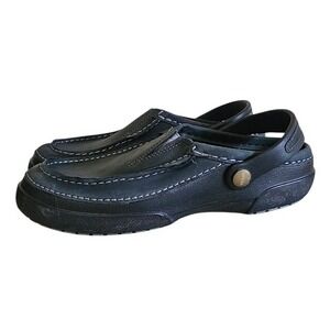 Crocs Mesa Herren Clogs Men Size 8 Black Slip On Comfort Shoes Travel Casual